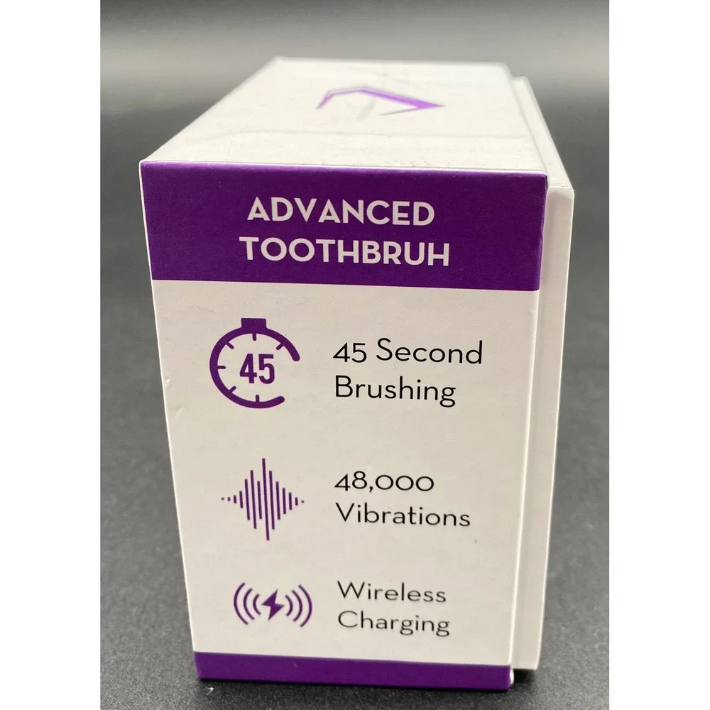 SonicBrush Kids U-Shaped Electric Toothbrush Set Purple Elephant Mint Foam 7pc‎